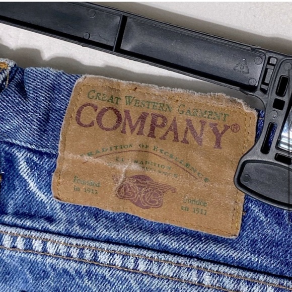 Vintage Great Western Garment Company Distressed Cut Off Jean Shorts 28 - Picture 3 of 10